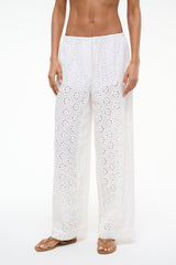 BONFIRE PANT WHITE EYELET