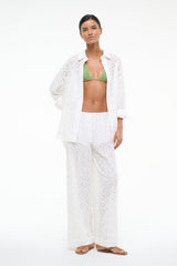 BONFIRE PANT WHITE EYELET