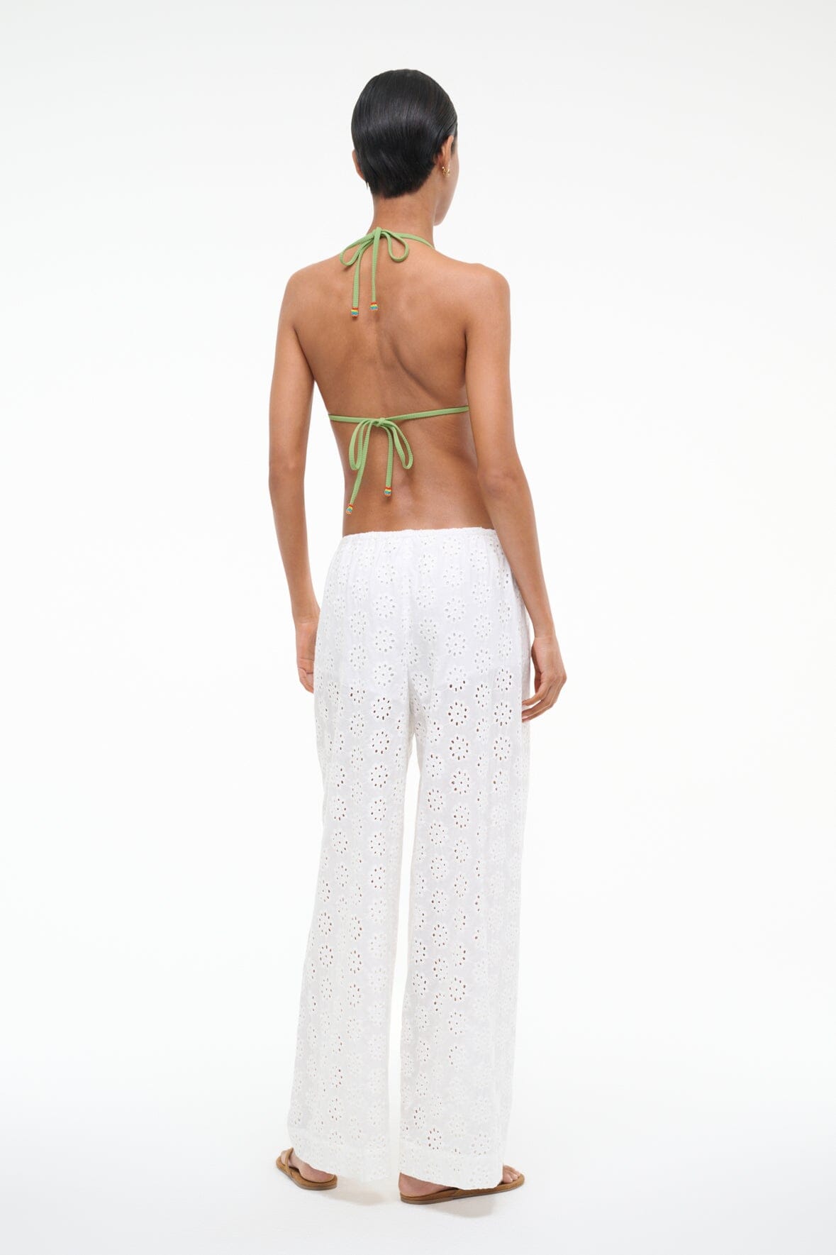 BONFIRE PANT WHITE EYELET