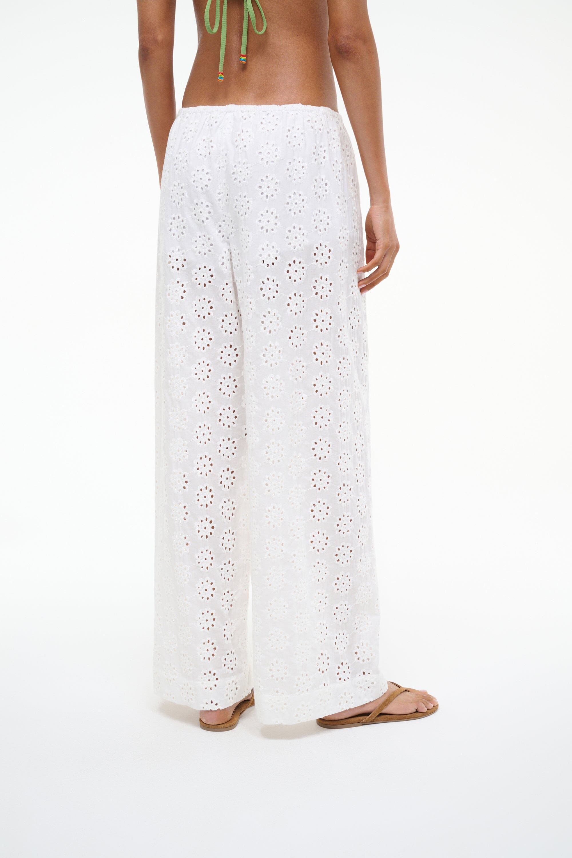 BONFIRE PANT WHITE EYELET