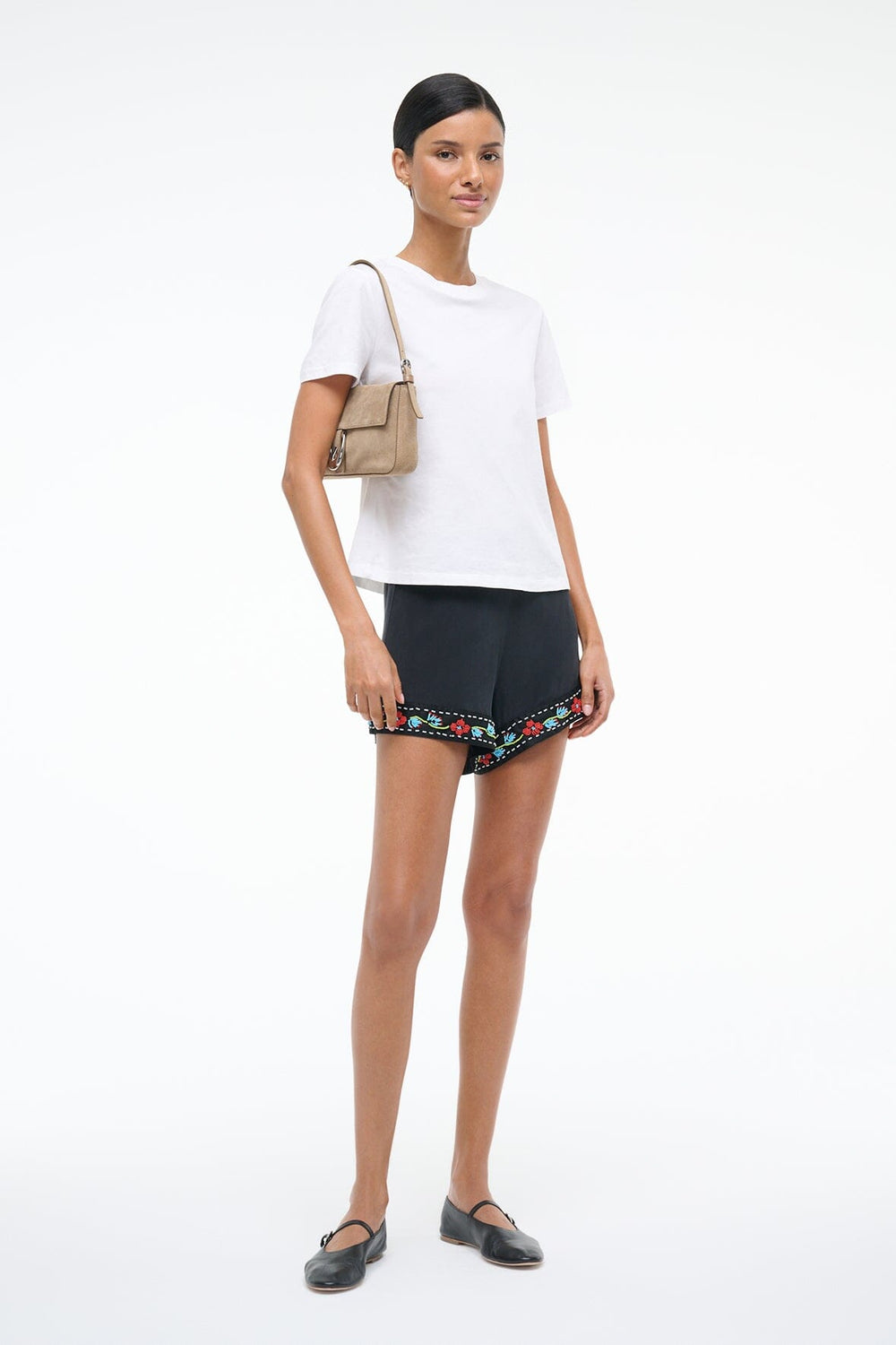 VON SILK SHORT BLACK