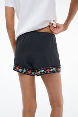 VON SILK SHORT BLACK