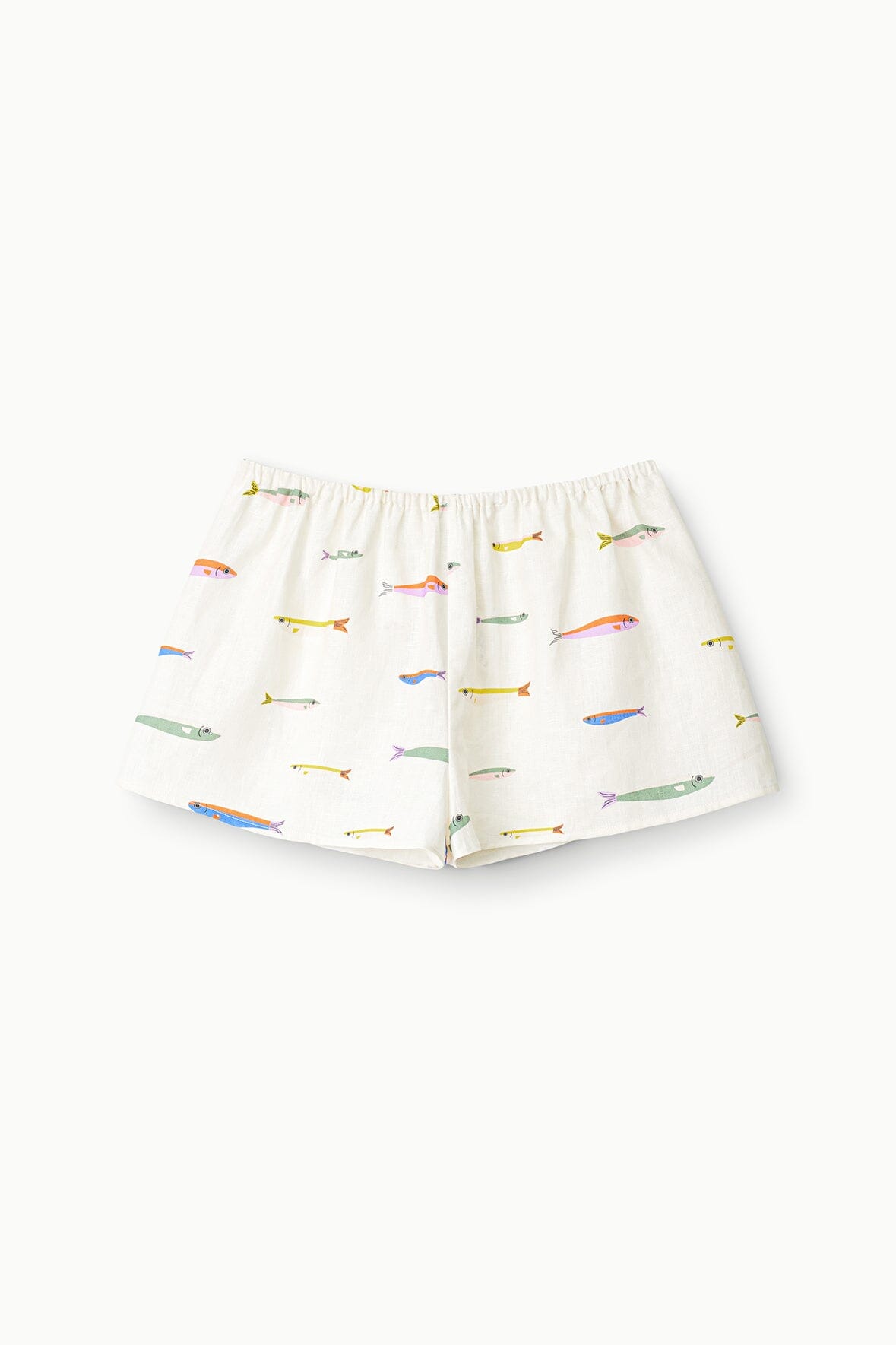 PADDLE LINEN SHORT POP SARDINES IVORY