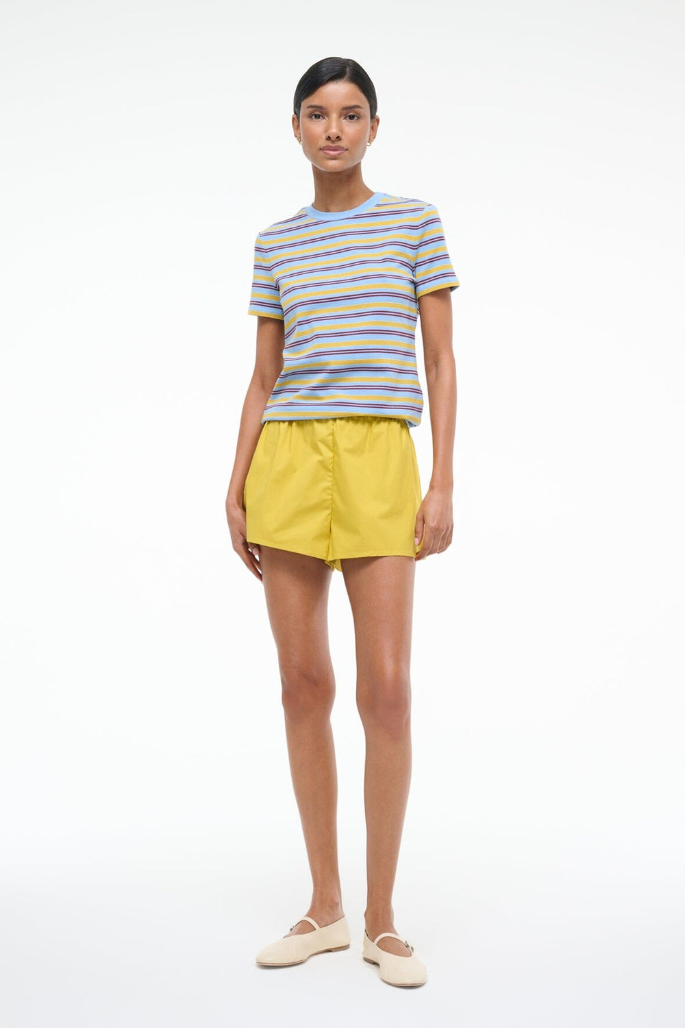WEEKEND CREW TEE LINUS STRIPE