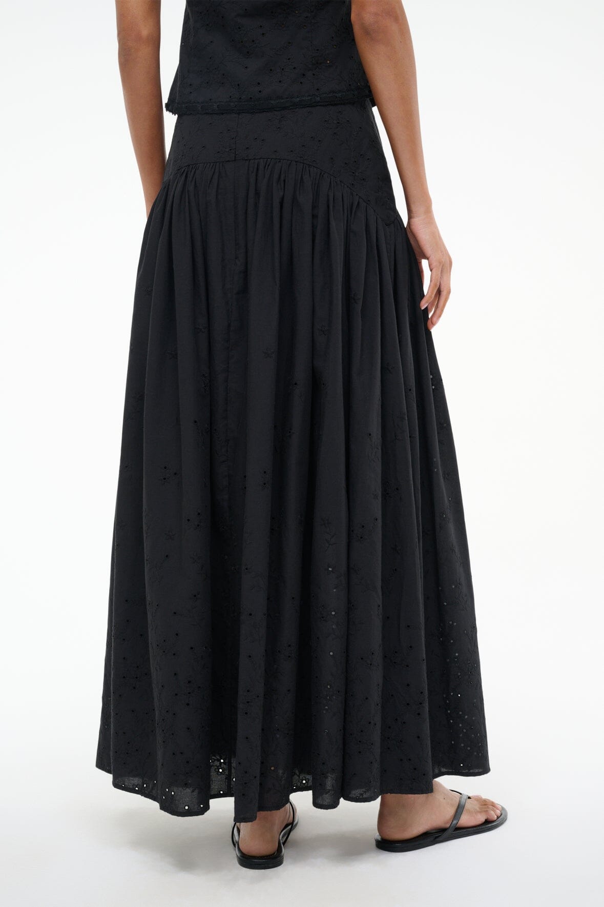 PROCIDA SKIRT BLACK EYELET