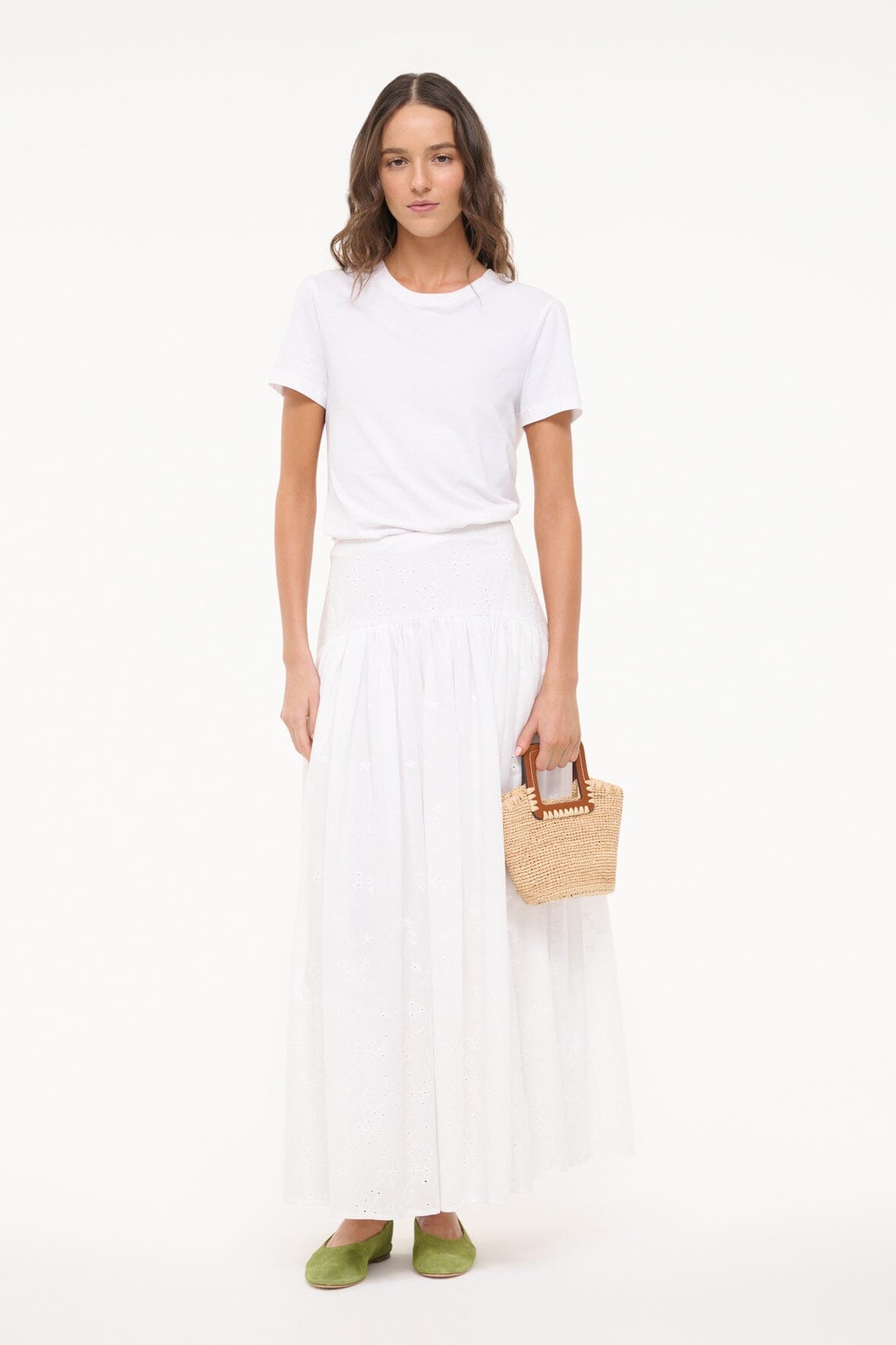 PROCIDA SKIRT WHITE EYELET