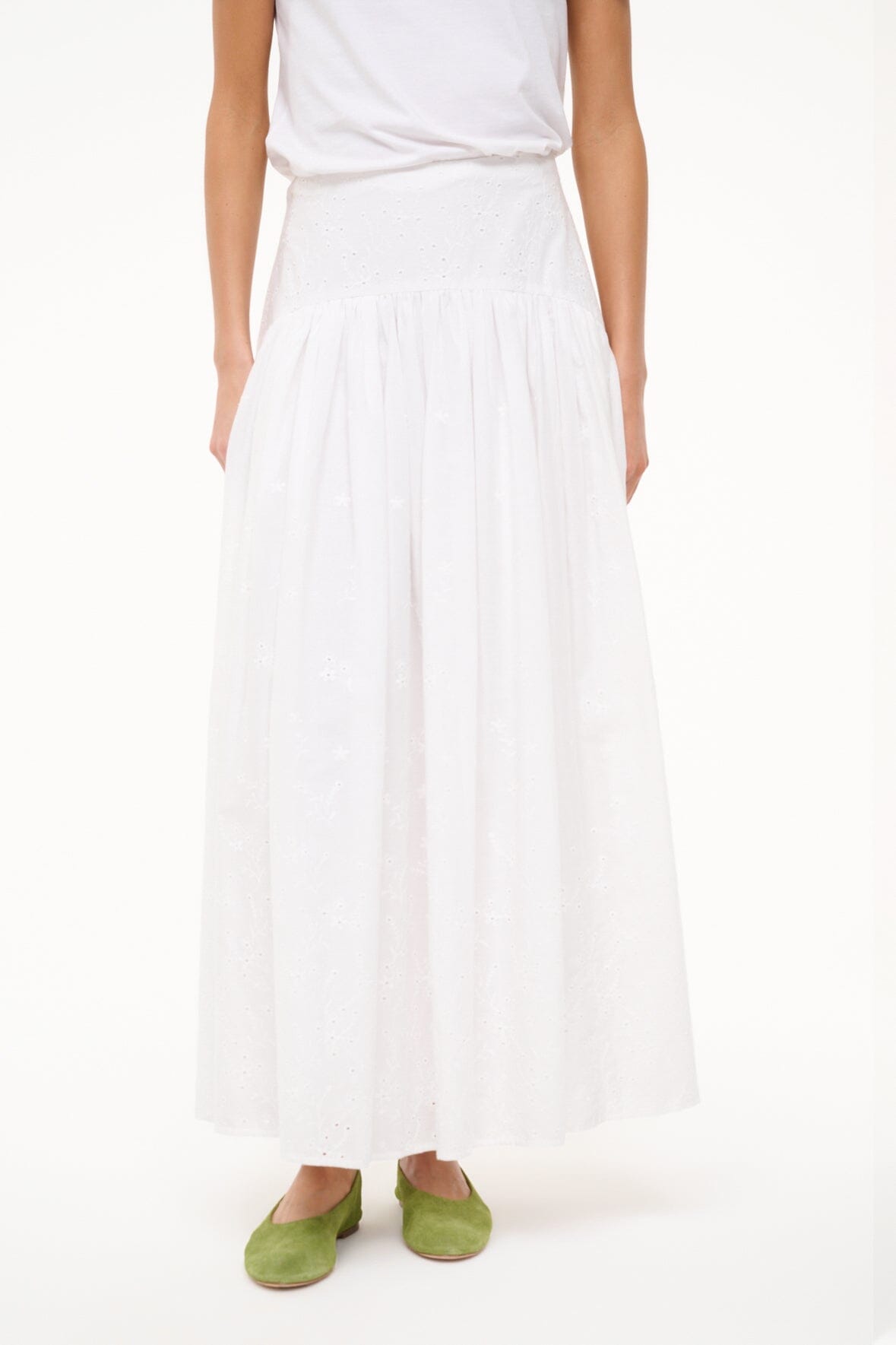 PROCIDA SKIRT WHITE EYELET