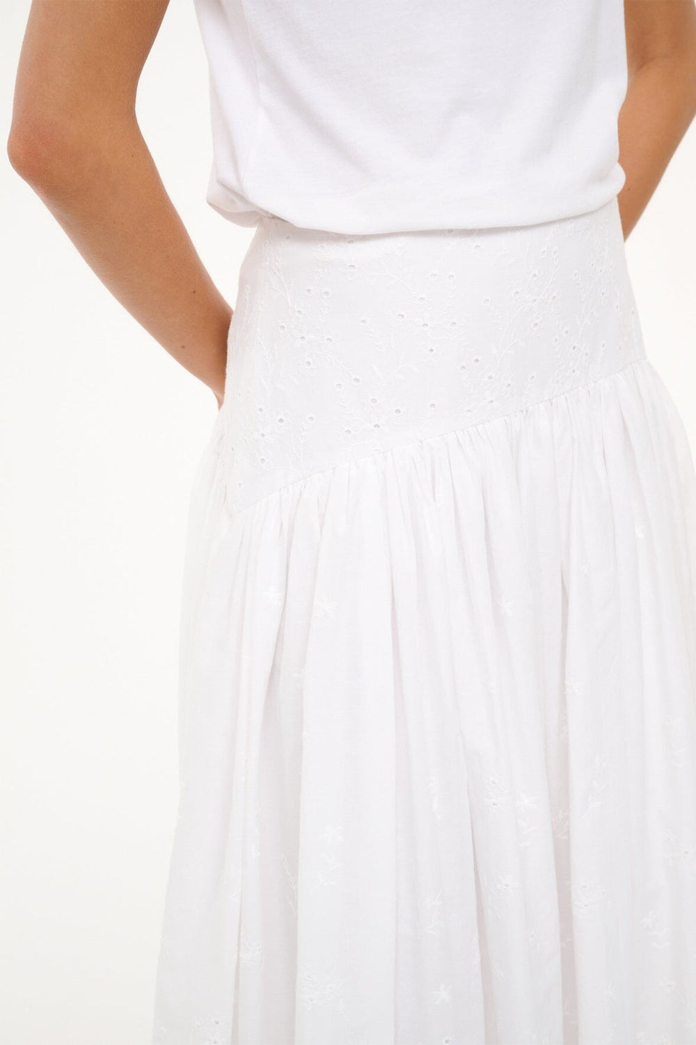 PROCIDA SKIRT WHITE EYELET