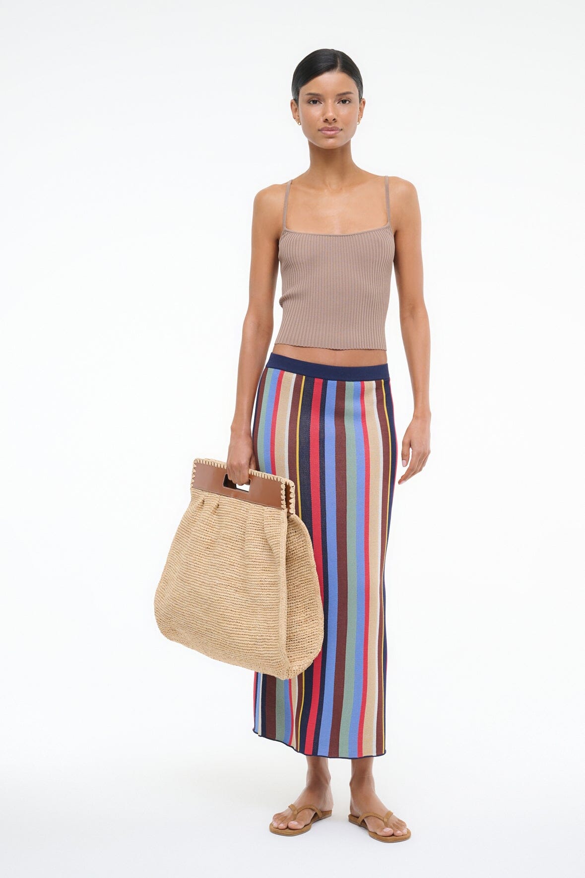 KARINA SKIRT MARKET STRIPE