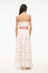 PROCIDA LINEN SKIRT POP SARDINES IVORY