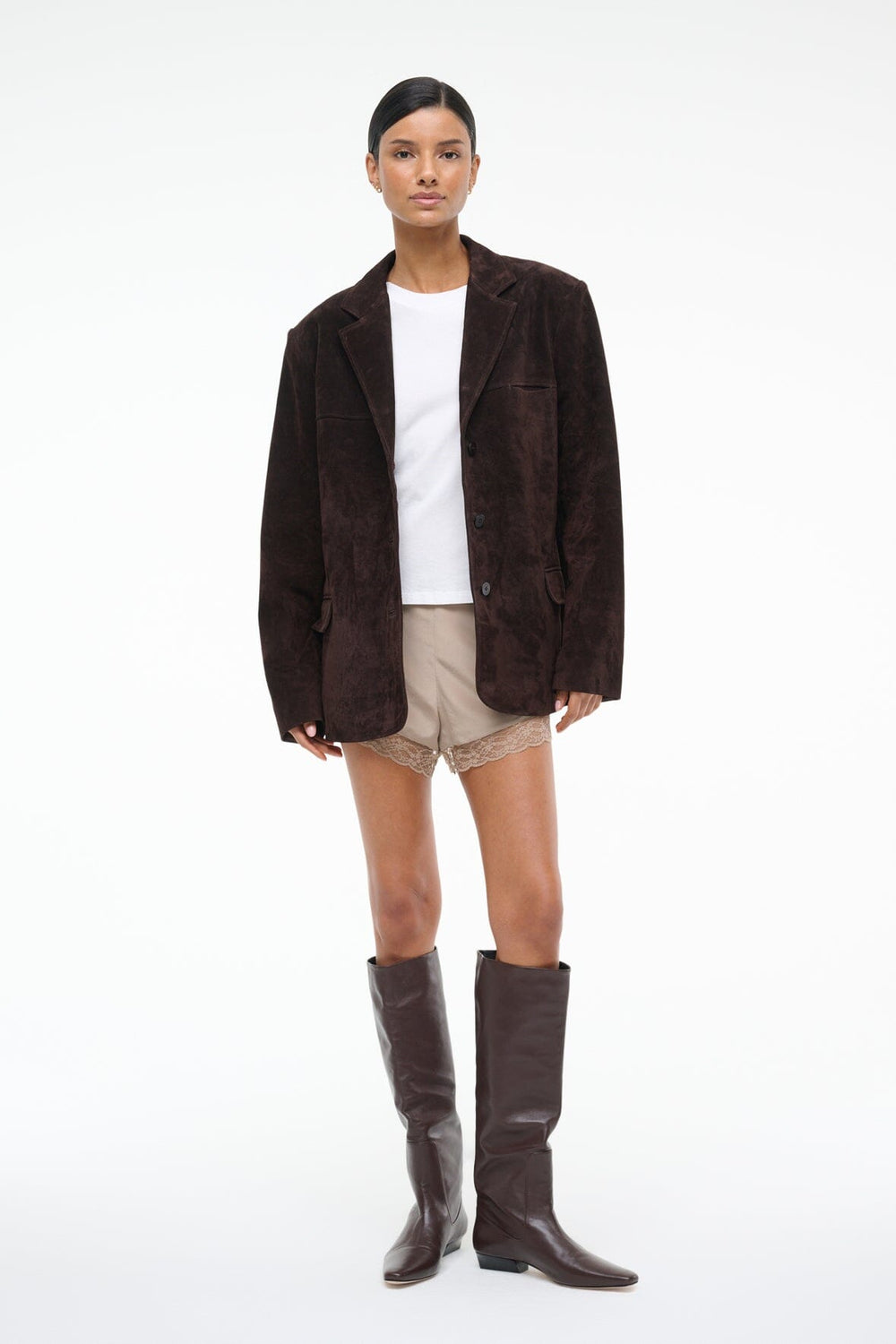NATALIE SUEDE JACKET ESPRESSO
