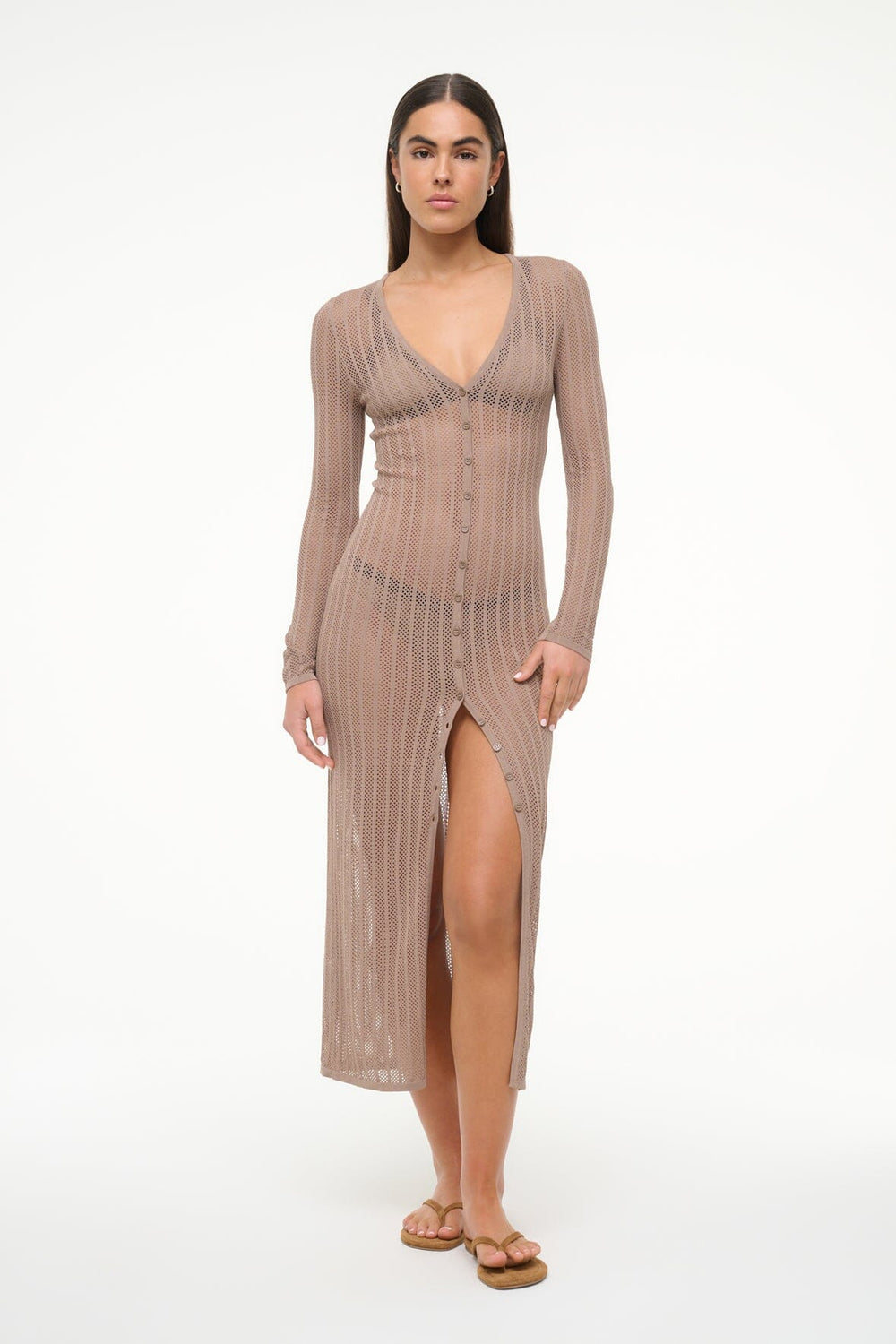 SHOKO COVERUP DRESS TAUPE