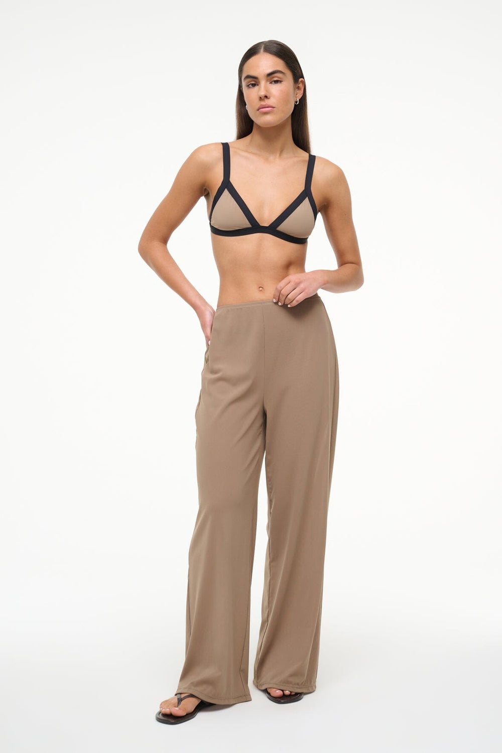 MONICA PANT TAUPE