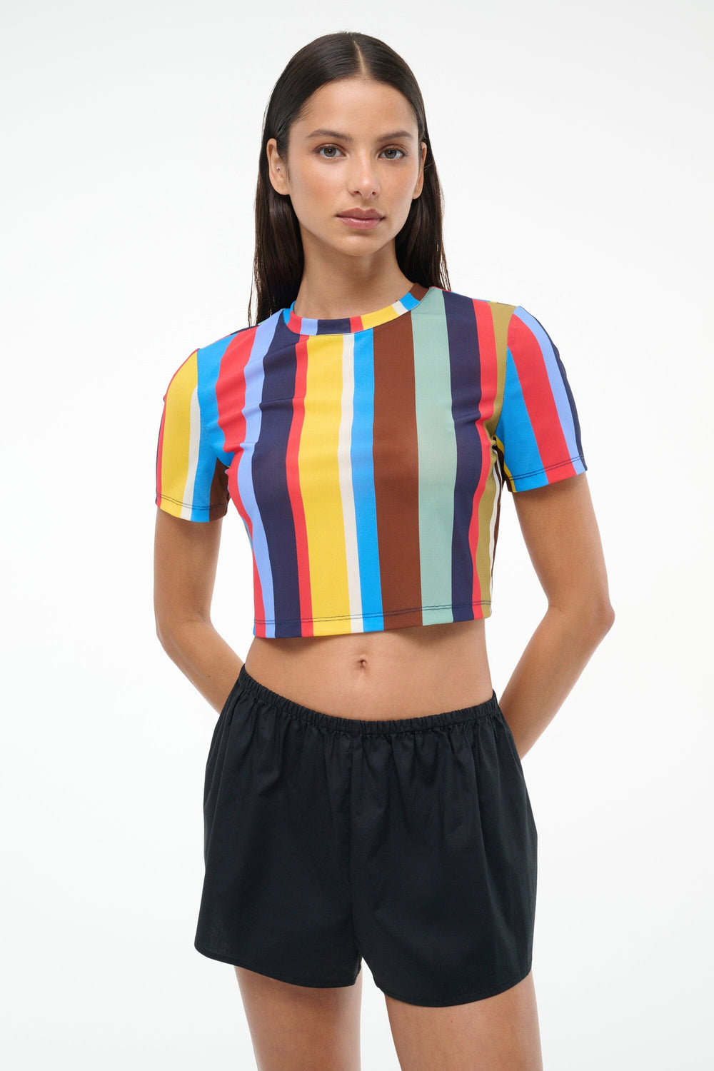 FERNANDA COVERUP TOP MARKET STRIPE
