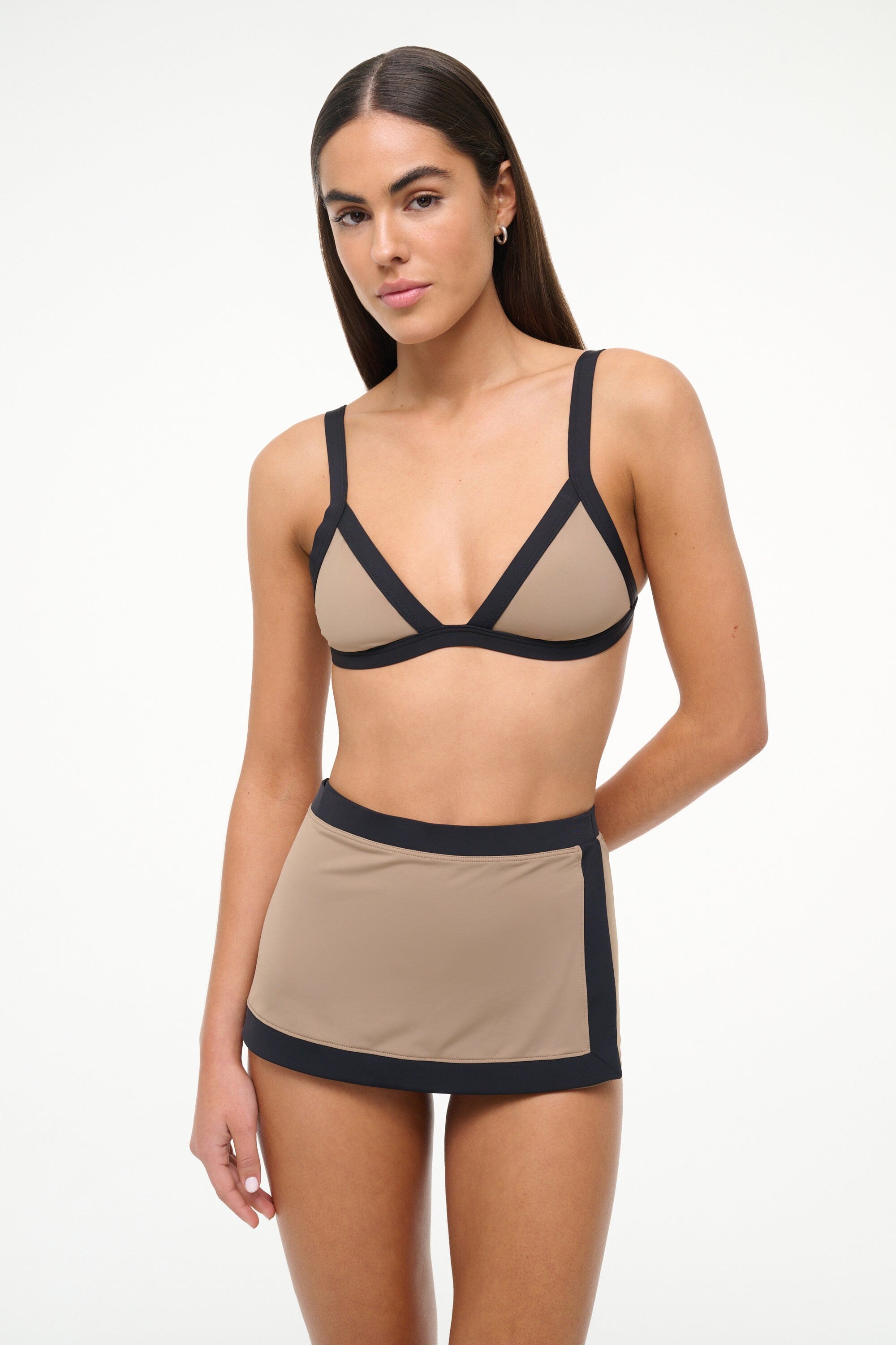 VENTURA BIKINI TOP TAUPE/BLACK