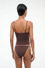 CLEO TANKINI TOP DARK CHOCOLATE
