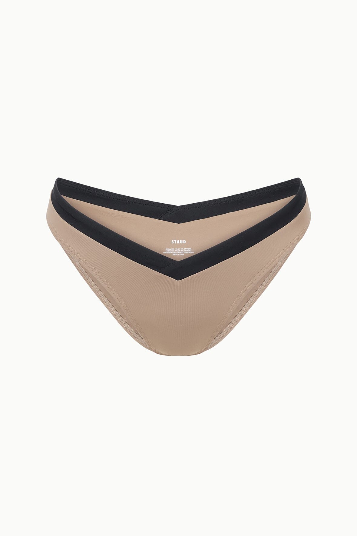 GWEN BIKINI BOTTOM TAUPE/BLACK