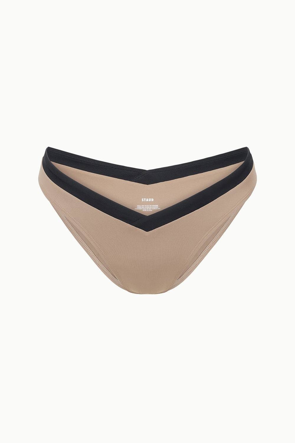 GWEN BIKINI BOTTOM TAUPE/BLACK