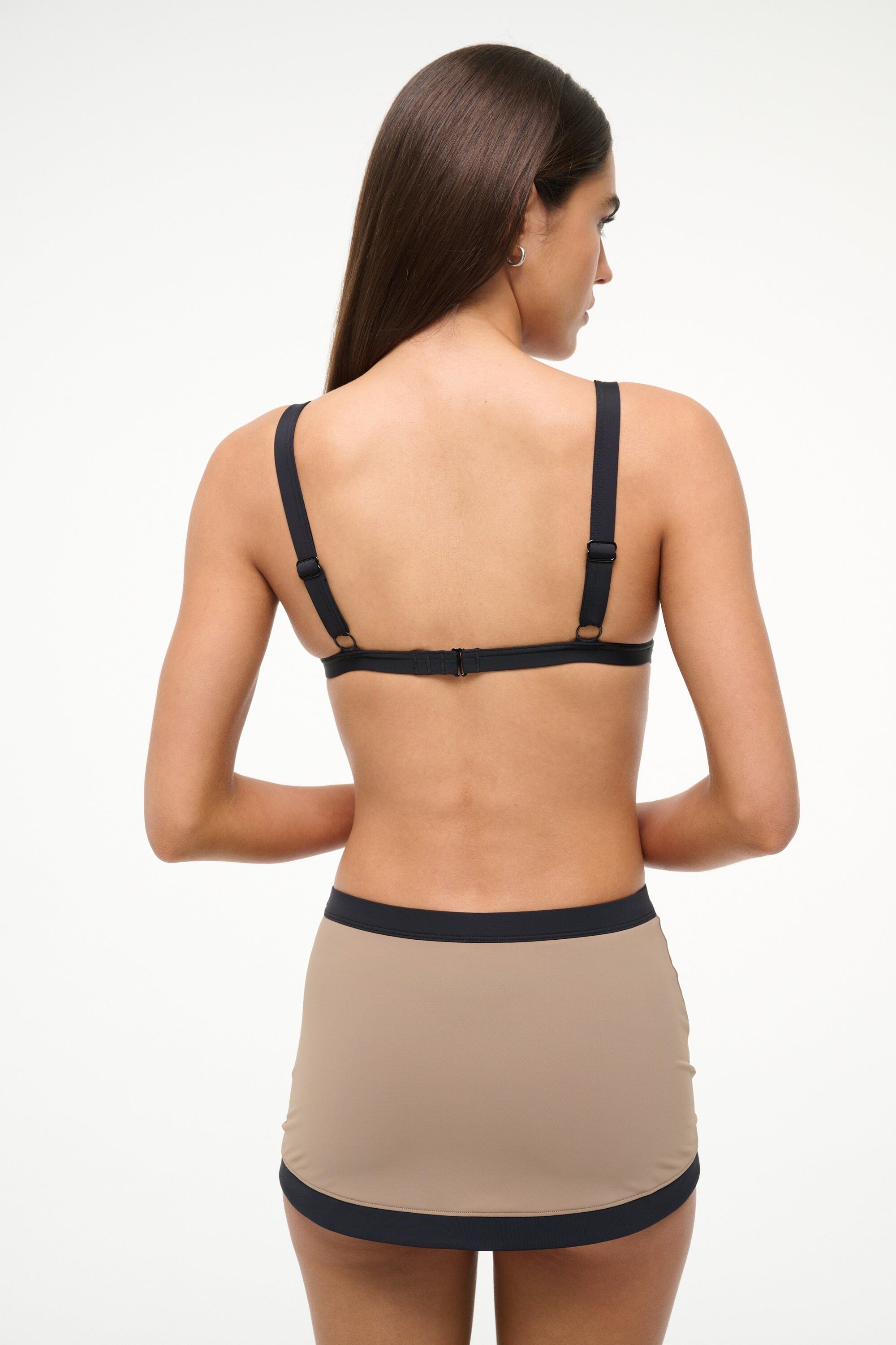 CANYON SWIM SKIRT TAUPE/BLACK