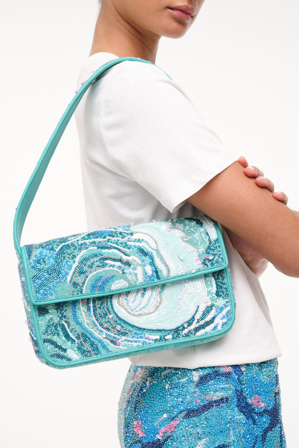 TOMMY BEADED BAG TIDAL WAVE