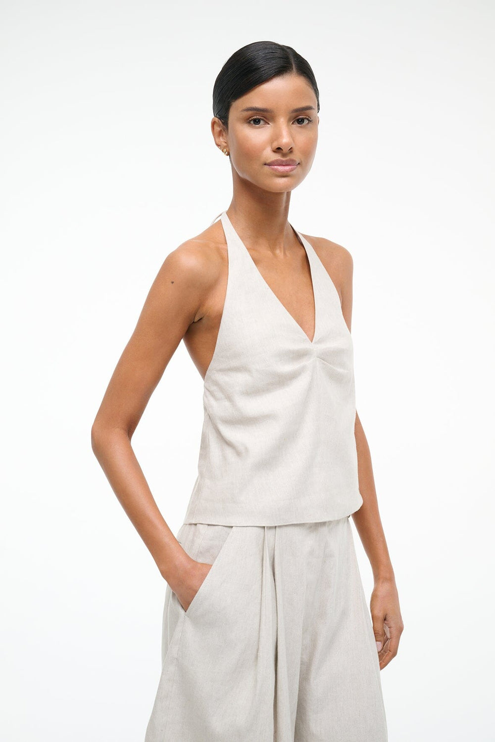 CORSO LINEN TOP NATURAL
