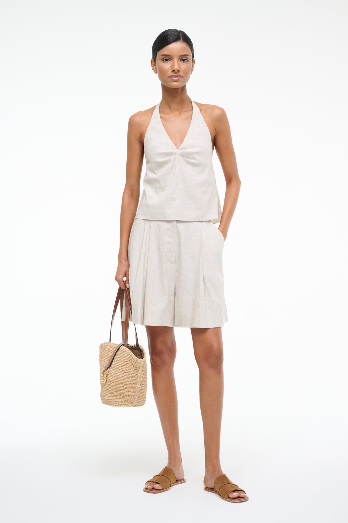 CRUZ LINEN SHORT NATURAL