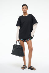 WILLIAM TEE BLACK/ECRU