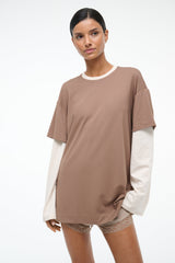 WILLIAM TEE TAUPE/ECRU