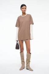 WILLIAM TEE TAUPE/ECRU