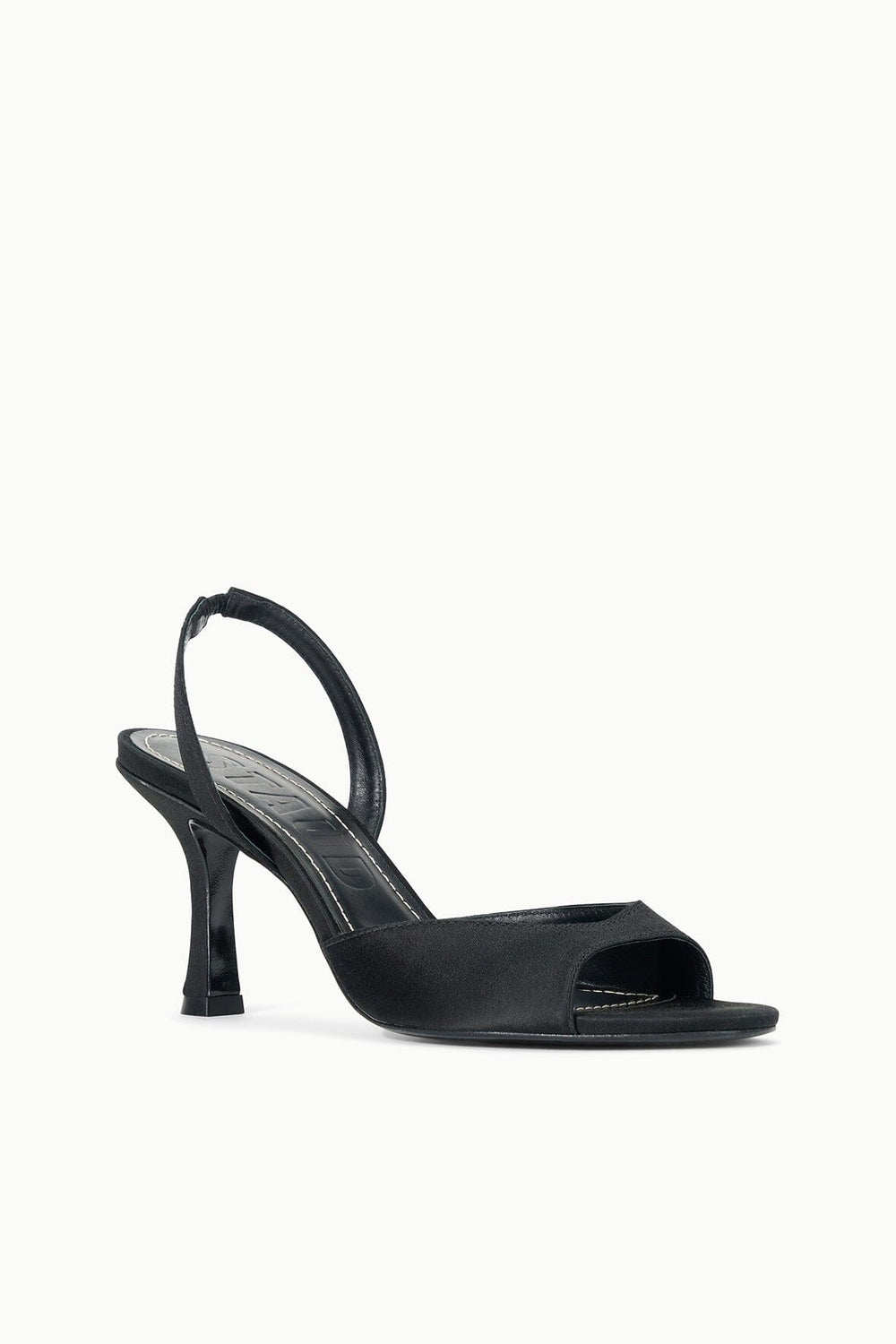 BRIGITTE HEEL BLACK SATIN 2