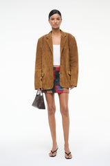 NATALIE SUEDE JACKET TAN