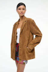 NATALIE SUEDE JACKET TAN