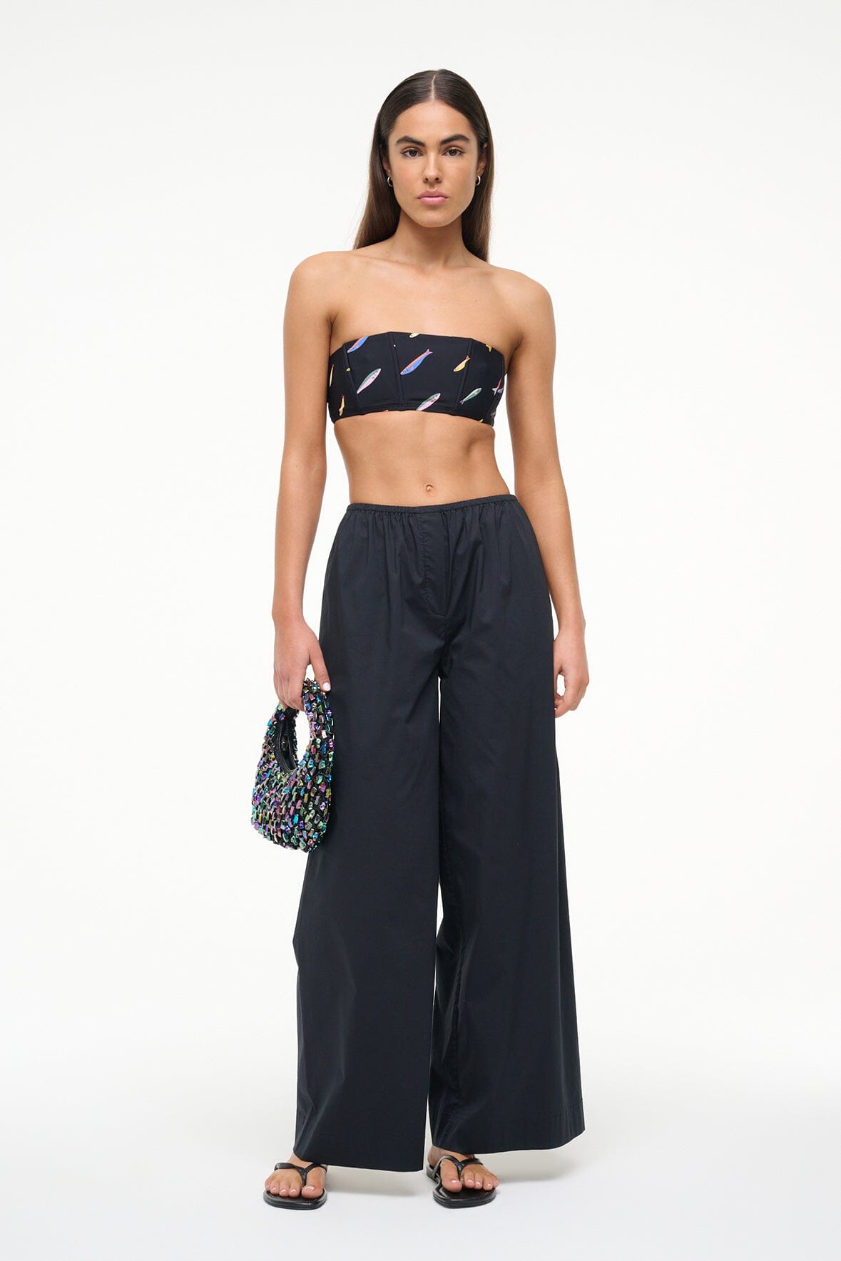 MALA BIKINI TOP POP SARDINES BLACK