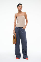 VERONICA SILK TOP DUNE