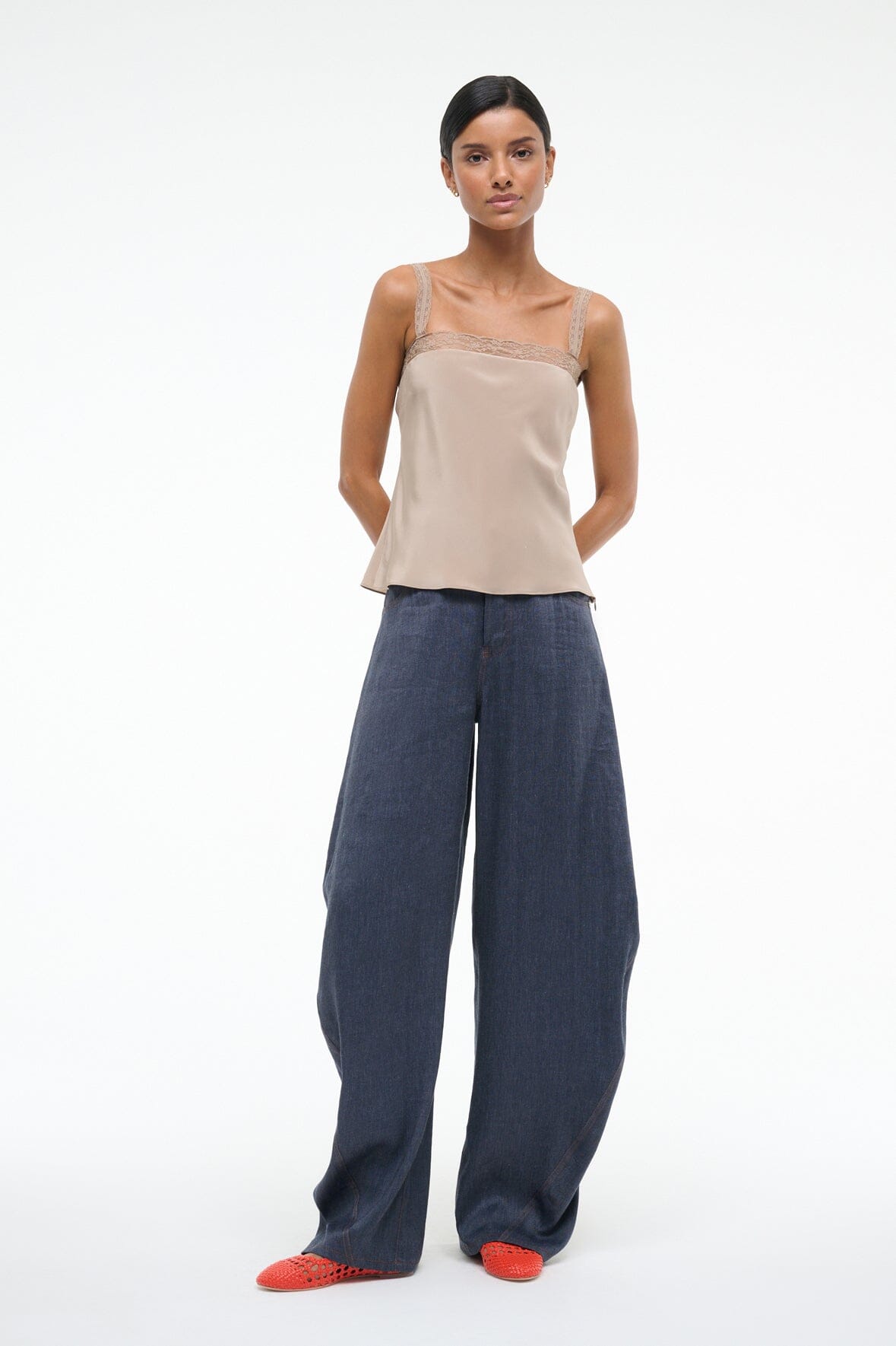 VERONICA SILK TOP DUNE