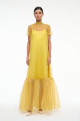 CALLUNA DRESS CHARTREUSE