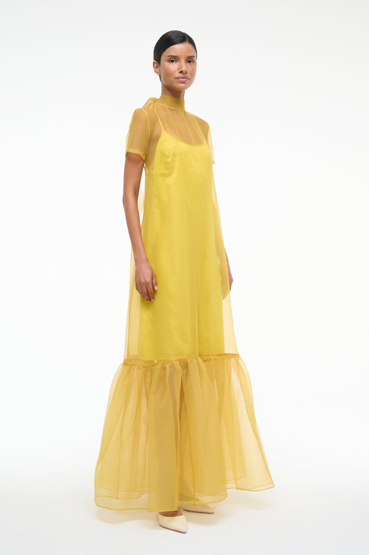 CALLUNA DRESS CHARTREUSE