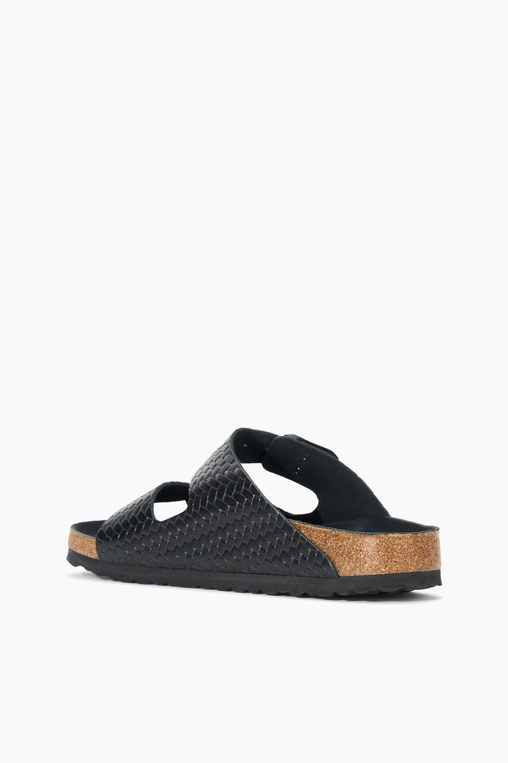 BIRKENSTOCK ARIZONA WOVEN EMBOSSED SANDAL BLACK