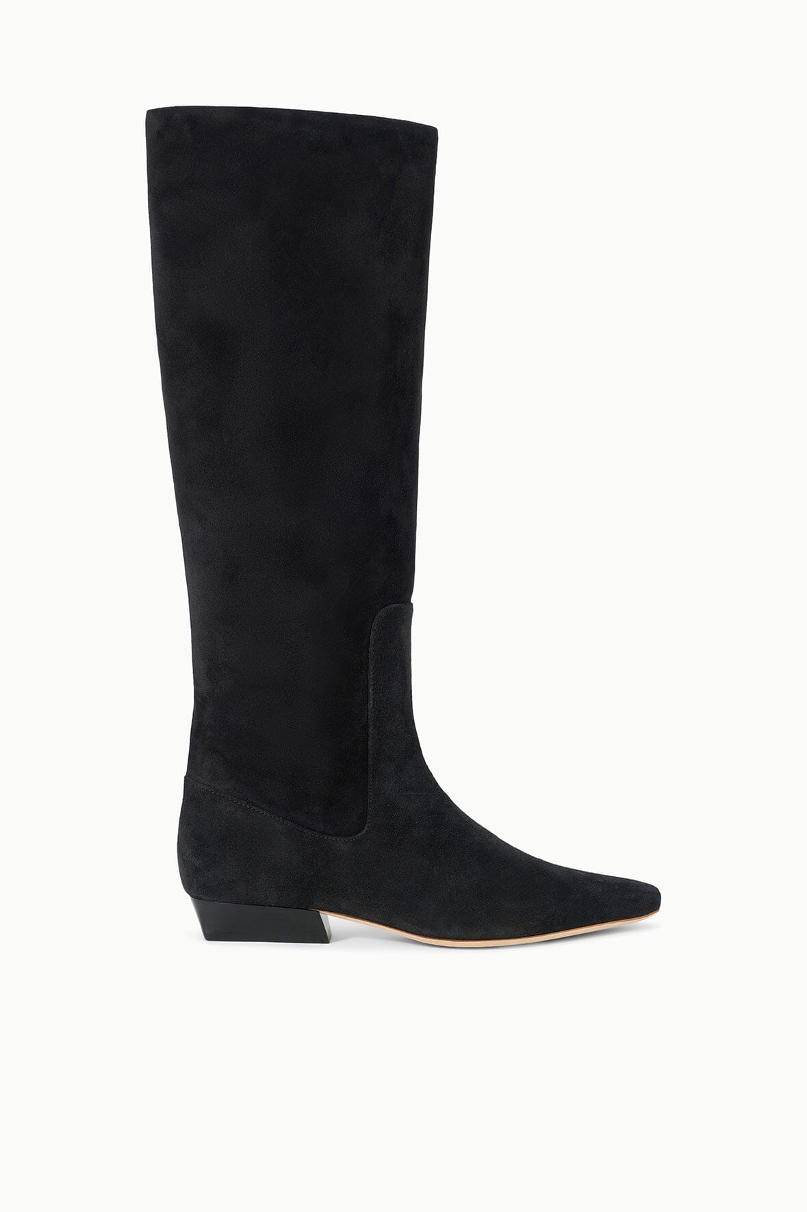 WALLY FLAT BOOT BLACK SUEDE