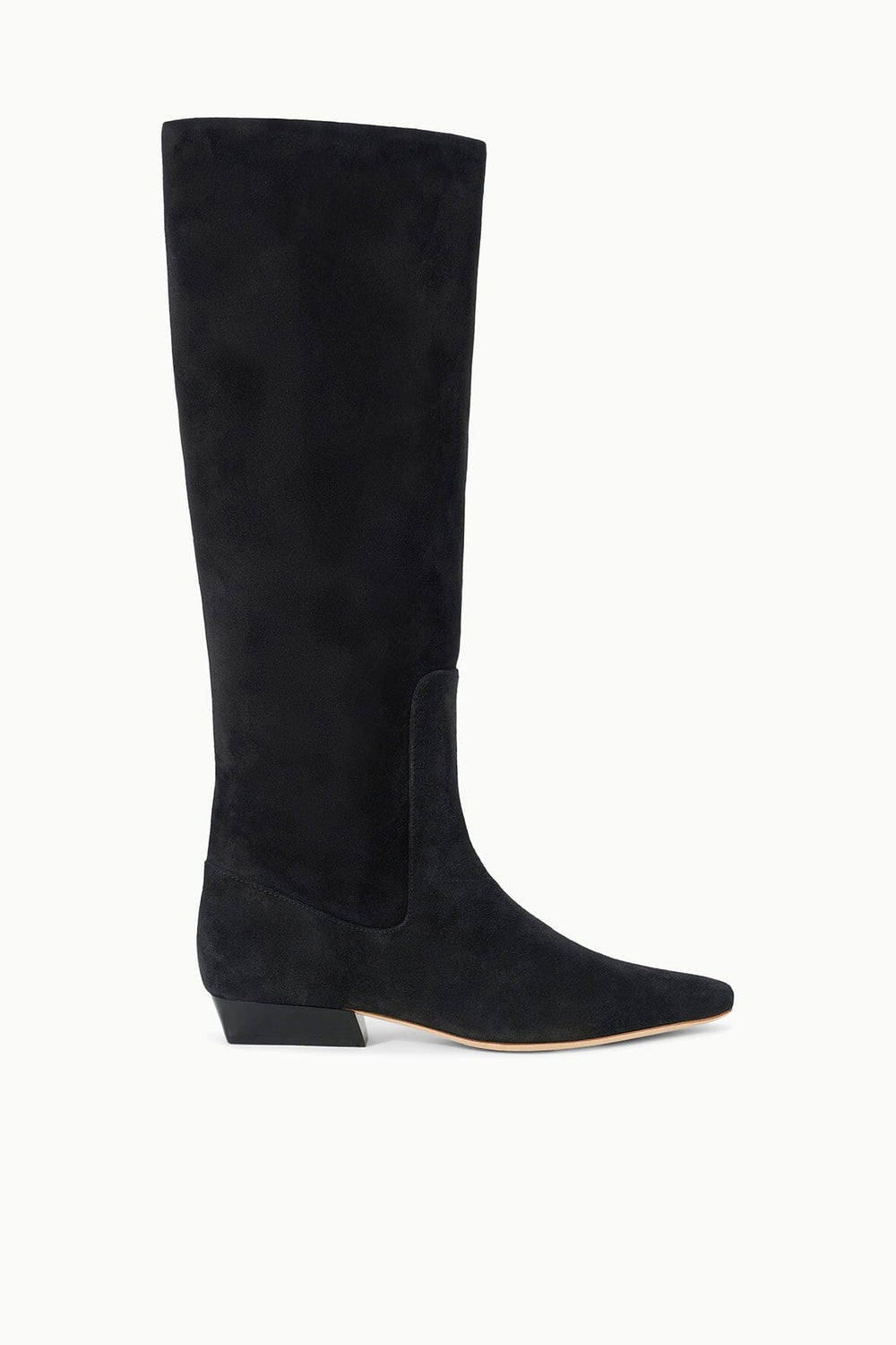 WALLY FLAT BOOT BLACK SUEDE