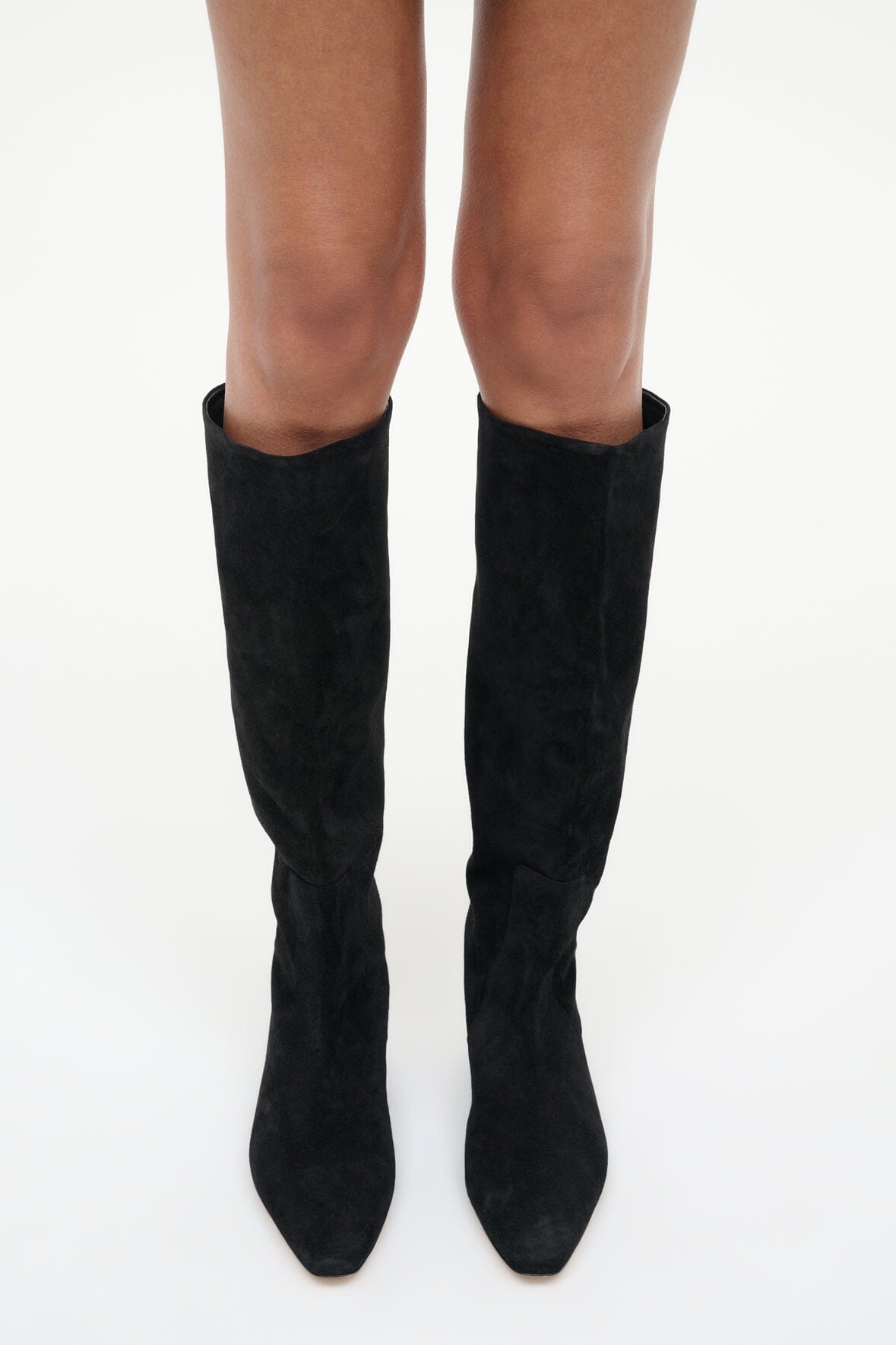 WALLY FLAT BOOT BLACK SUEDE