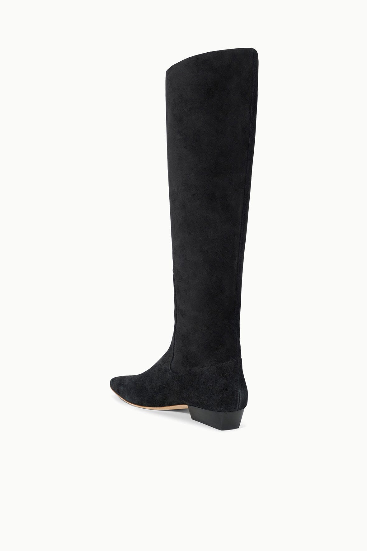 WALLY FLAT BOOT BLACK SUEDE