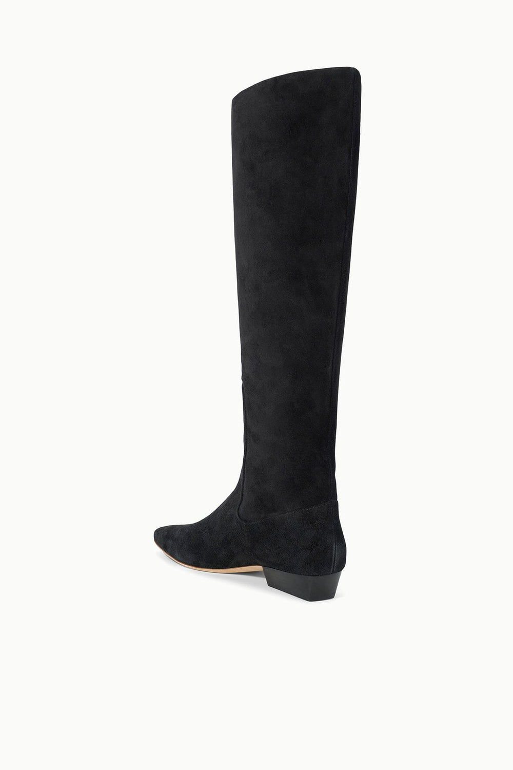 WALLY FLAT BOOT BLACK SUEDE
