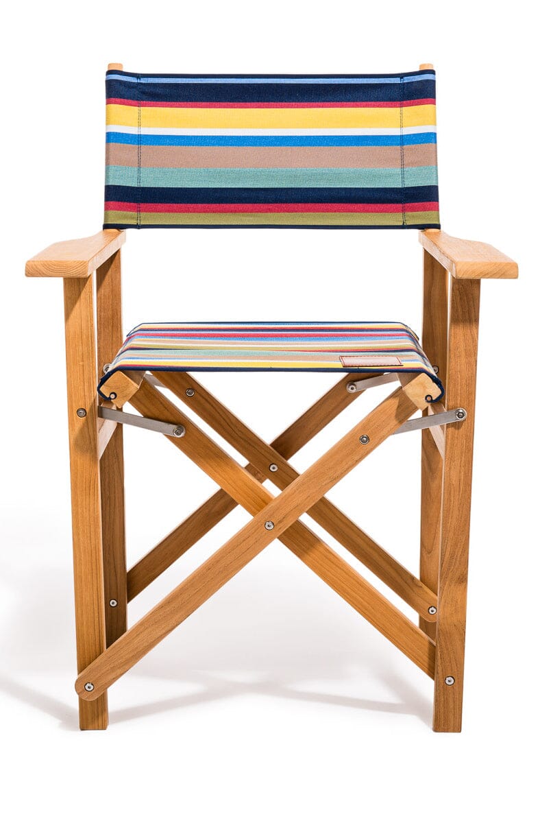 DIRECTORS CHAIR TABLE HEIGHT MARKET STRIPE