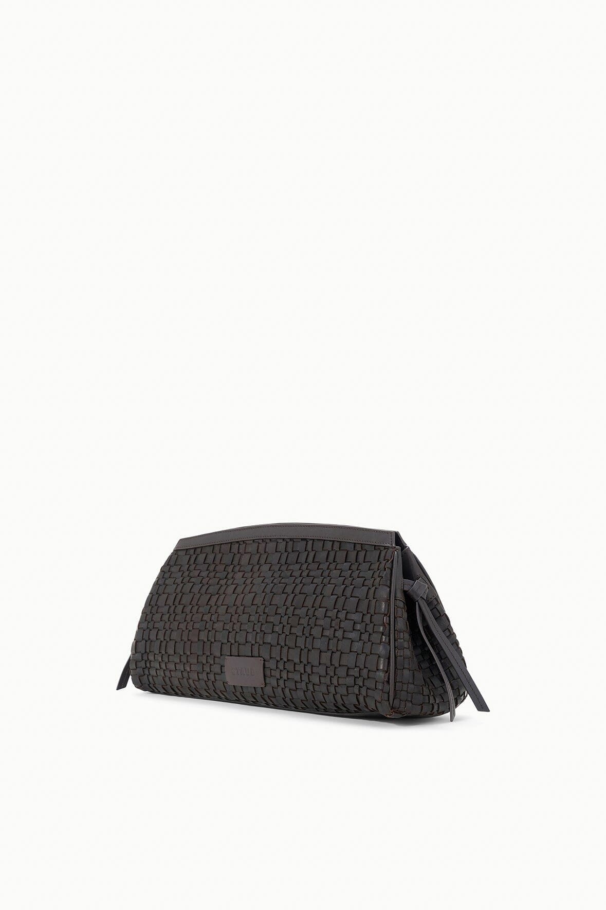 MAUDE SOFT CLUTCH ESPRESSO WOVEN
