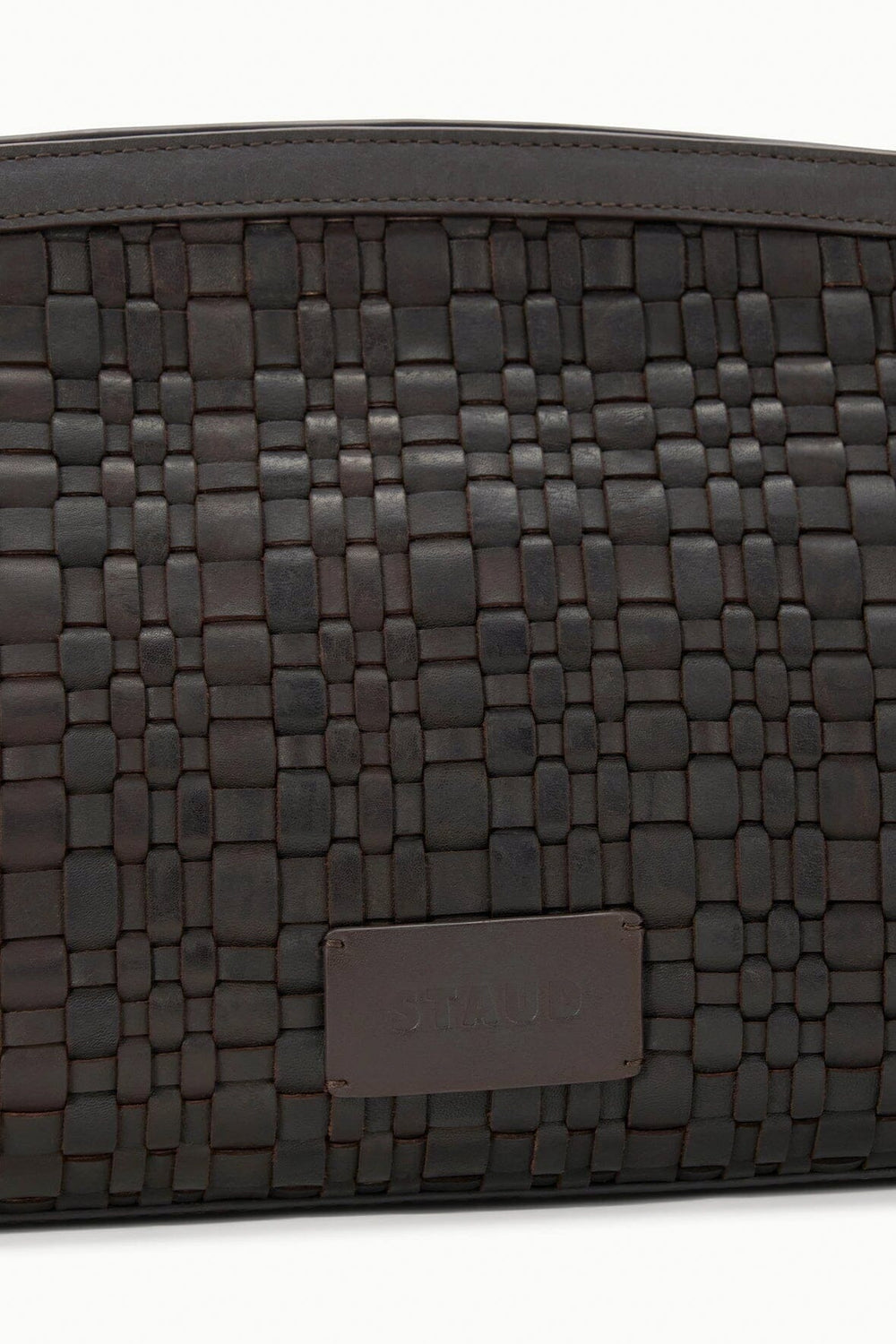 MAUDE SOFT CLUTCH ESPRESSO WOVEN