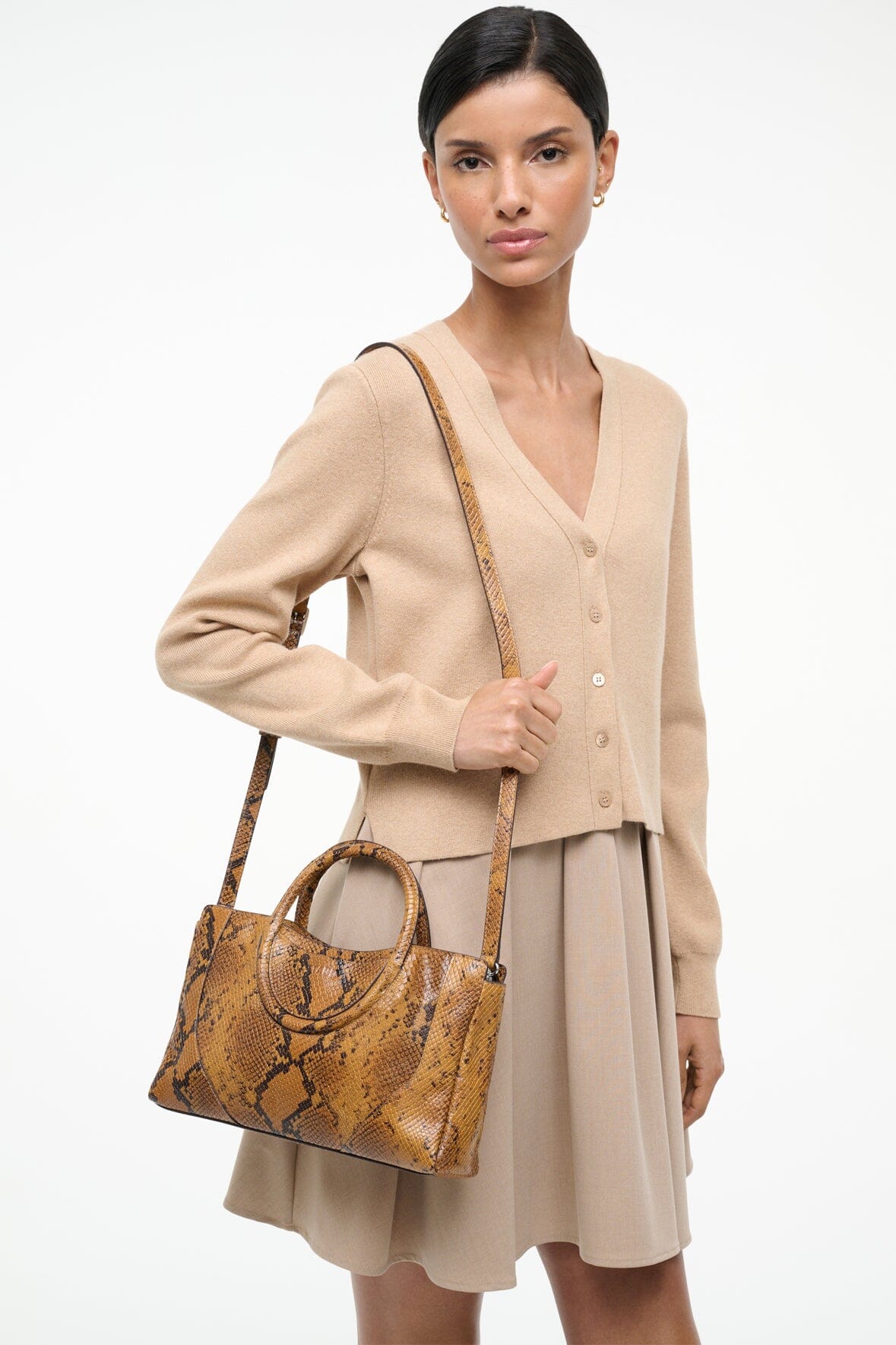 MAUDE MINI SATCHEL BAG SNAKE