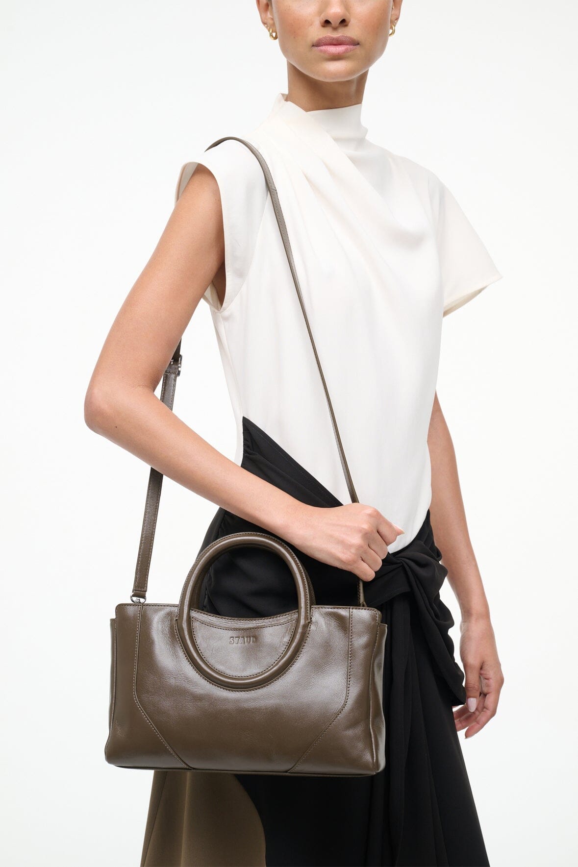 MAUDE MINI SATCHEL BAG TRUFFLE
