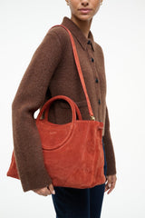 MAUDE SATCHEL AUBURN SUEDE