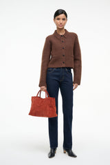 MAUDE SATCHEL AUBURN SUEDE
